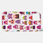 Farbiges Eule-Muster für Kinder 2 Case-Mate iPhone Hülle (Rückseite (Horizontal))