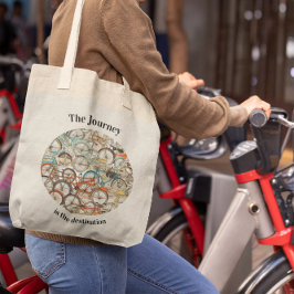 Farbiges Fahrradmuster individuell anpassbar Tasche