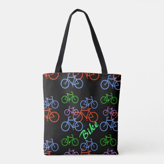 Farbiges Fahrradmuster Tasche (Rückseite)