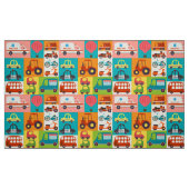 Farbiges Fahrzeugmuster Stoff (Fat Quarter (45,7 x 55,9 cm))