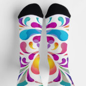 Farbiges Fallmuster | Motivationsangebot aktiv Socken (Oben)