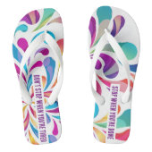 Farbiges Fallmuster | Motivationsangebot Badesandalen (Fußbett)
