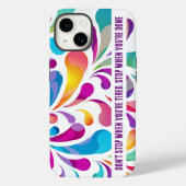 Farbiges Fallmuster | Motivationsangebot Case-Mate iPhone Hülle (Rückseite)