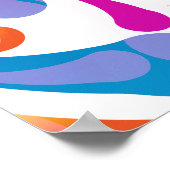 Farbiges Fallmuster | Motivationsangebot Poster (Ecke)