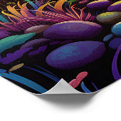 Farbiges Fantasieland Poster (Ecke)