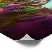 Farbiges Fantasieland Poster (Ecke)