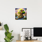 Farbiges Fantasieland Poster (Heimbüro)