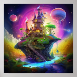 Farbiges Fantasieland Poster