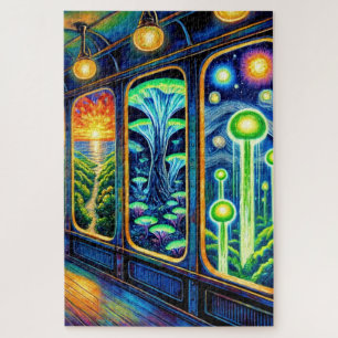 Farbiges Fantasieland Puzzle