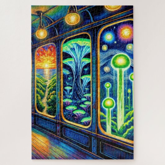 Farbiges Fantasieland Puzzle (Vertikal)