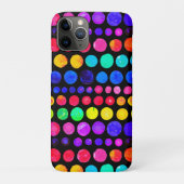 Farbiges Farbpunktmuster Case-Mate iPhone Hülle (Rückseite)