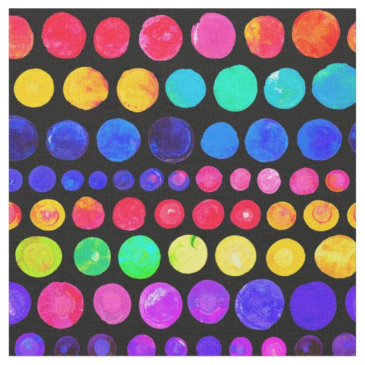Farbiges Farbpunktmuster Stoff (Nahaufnahme)