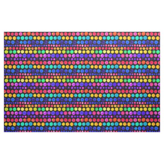 Farbiges Farbpunktmuster Stoff (Fat Quarter (45,7 x 55,9 cm))