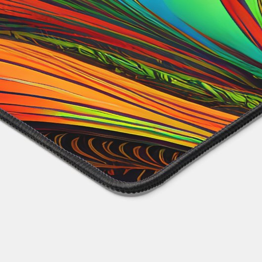 Farbiges Feathery-Fraktal Schreibtischunterlage (Ecke)