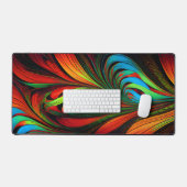 Farbiges Feathery-Fraktal Schreibtischunterlage (Tastatur & Maus)