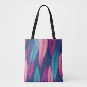 Farbiges Feder-Muster-Tasche mit schwarzem Trageri Tasche (Vorderseite)