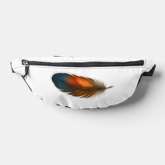 Farbiges Federdesign Bauchtasche (Ablage )