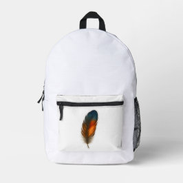 Farbiges Federdesign Bedruckter Rucksack