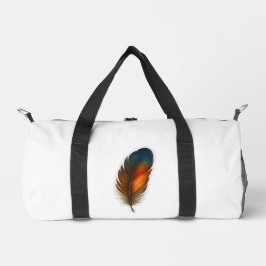 Farbiges Federdesign Duffle Bag