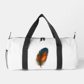 Farbiges Federdesign Duffle Bag (Rückseite)