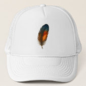 Farbiges Federdesign Truckerkappe (Vorderseite)