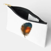 Farbiges Federdesign Zubehörtasche (Offen)