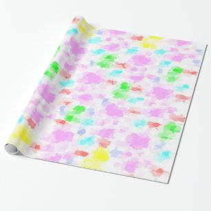 farbiges Federmuster Geschenkpapier