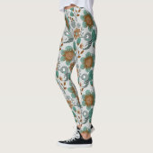 Farbiges Federmuster Leggings (Links)
