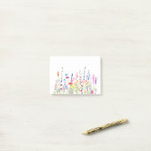 farbiges Feld der wilden Blume Post-it Klebezettel (Auf Schreibtisch)