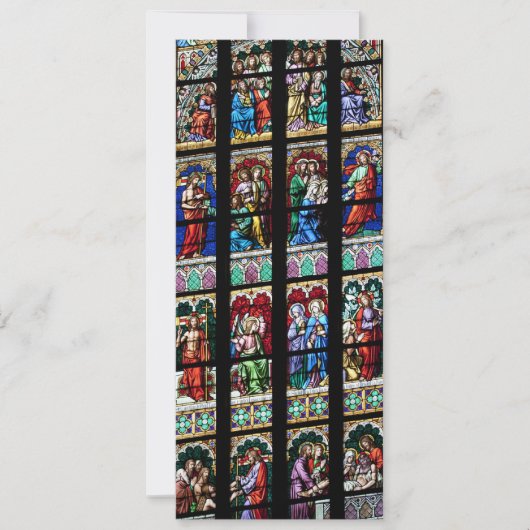 Farbiges Fenster aus festem Glas (Vorderseite)