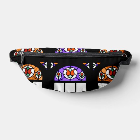 Farbiges Fenster aus festem Glas Bauchtasche (Ablage )