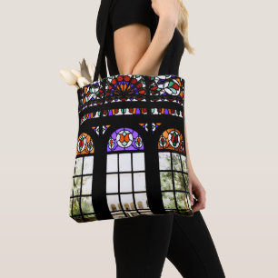 Farbiges Fenster aus festem Glas Tasche