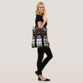 Farbiges Fenster aus festem Glas Tasche (Am Model)