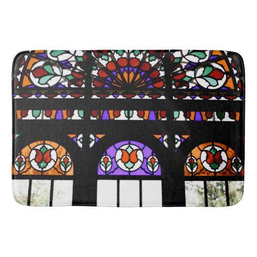 Farbiges festes Glas Badematte (Vorderseite)