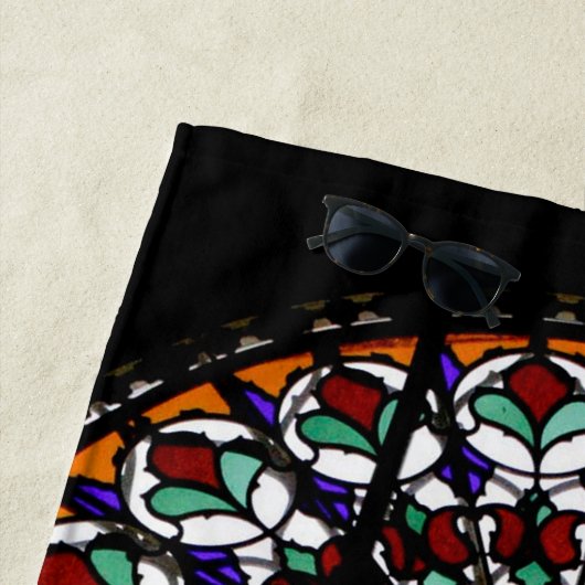 Farbiges festes Glas Strandtuch (Beispiel)