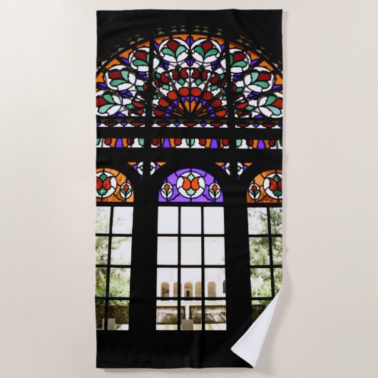 Farbiges festes Glas Strandtuch (Vorderseite)