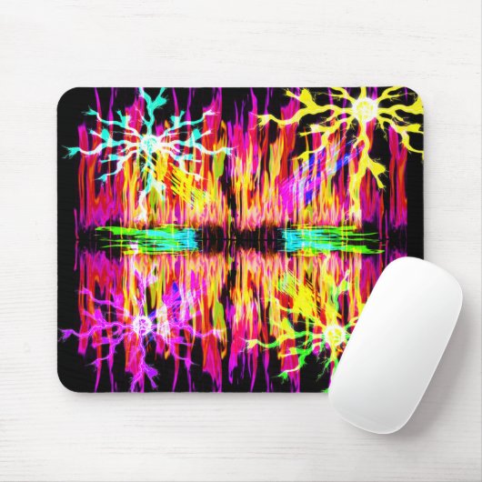 Farbiges Feuer und Sparks Mousepad (Mit Mouse)