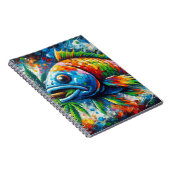 Farbiges Fisch-Spiralpapier Notizblock (Rechte Seite)