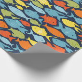 Farbiges Fisch-Wrapping Papier Geschenkpapier (Ecke)