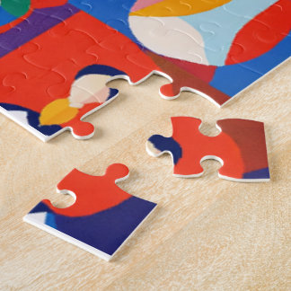 Farbiges Flachdesign, matisstyle, anderes Peo Puzzle
