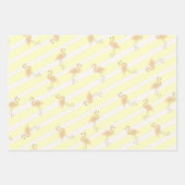 Farbiges Flamingo Wrapping Paper Geschenkpapier Set (Vorderseite 3)