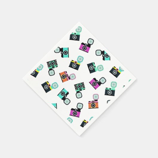 Farbiges Flash Camera Paper Napkins Serviette (Ecke)