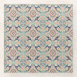 Farbiges Fliesendesign Glasuntersetzer