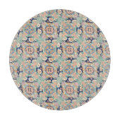 Farbiges Fliesendesign Schneidebrett (Vorderseite)