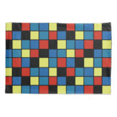 Farbiges Fliesenmuster Kissenbezug (Rückseite)