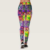 farbiges Fliesenmuster Leggings (Rückseite)