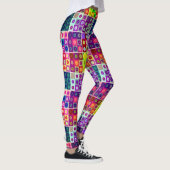 farbiges Fliesenmuster Leggings (Rechts)