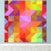 Farbiges Fliesenmuster Leinwanddruck (Insitu (Holzboden))