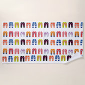 Farbiges Flip Flops-Design Strandtuch (Vorderseite)