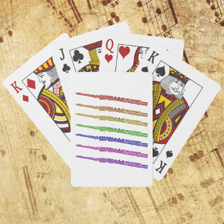 Farbiges Fluggerät Spielkarten